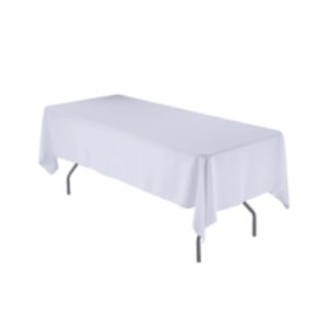 White Tablecloth For Large Trestle Table